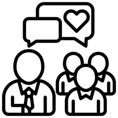 Community Support Line Customer Support and Service Vector Design