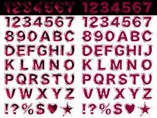 文字フチ、筆、11ワイン