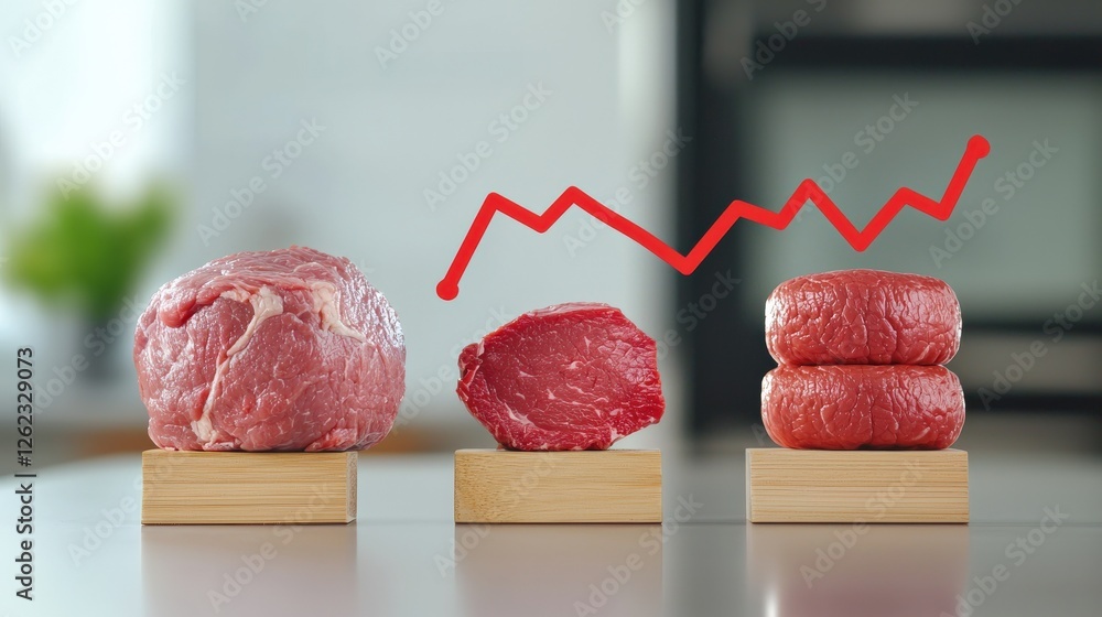 Poster a line graph comparing quality benchmarks at different price levels.