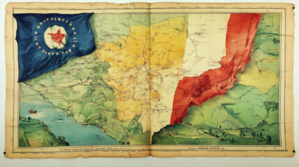 Nivernais French province and city in department of Nievre. Vector travel plate, vintage tin sign, retro postcard design. Old plaque or souvenir tourist card with map and territory flag