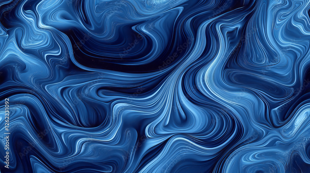 Aufkleber blue ocean and sea waves seamless pattern. creative vector design in nautical simple style for for t