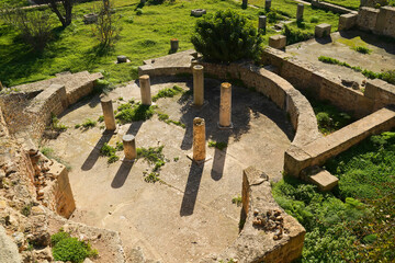 Il complesso archeologico con i resti dell'antica città punica di Cartagine. TUNISIA, Area...