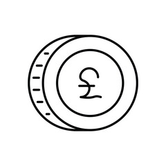 Pound Sterling vector icon