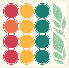 vector illustration color of a group of people in circleset of colorful round buttons,set of colorful round buttons,