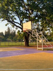 empty basketball court