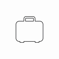 Travel suitcase icon vector sign