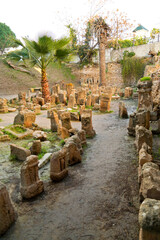 Il complesso archeologico con i resti del Santuario punico del Tophet Salammbo dell'antica...