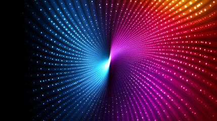 Obraz premium A vibrant digital abstract design featuring swirling blue and pink light patterns.