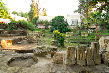 Il complesso archeologico con i resti del Santuario punico del Tophet Salammbo dell'antica...
