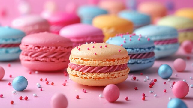 There are many different types of rainbow macaro