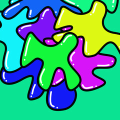 colorful doodle abstract background design