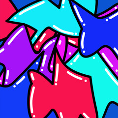 colorful doodle abstract background design