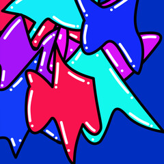 colorful doodle abstract background design