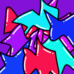 colorful doodle abstract background design