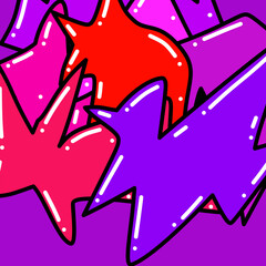 colorful doodle abstract background design