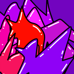 colorful doodle abstract background design