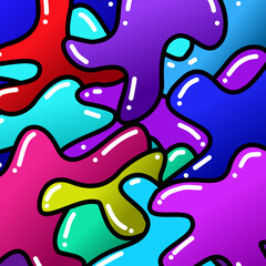 colorful doodle abstract background design