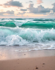 Fototapeta premium waves on the beach