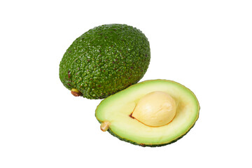 avocado isolated on white or transparent png