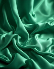 Obraz premium green silk background