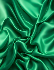 Obraz premium green silk background