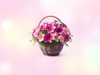 Ethereal Glow of Gradient Glitter with Nature's Bouquet
