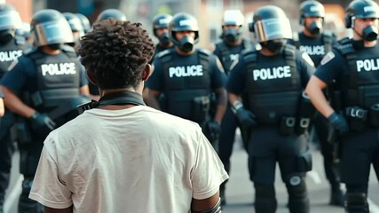 Protestor Arrested During Peaceful Demonstration Against Police Violence