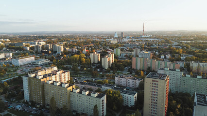 Obraz premium New residential buildings in a modern city neighborhood