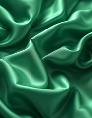 Obraz premium green silk background