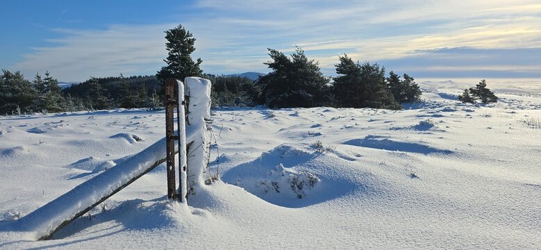 Frozen Landscape, Winter secene at Moel Famou North Wales