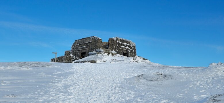 Frozen Landscape, Winter secene at Moel Famou North Wales