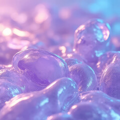 purple and white beads