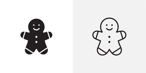 Gingerbread man vectors icons pack for apps and Ui Ux desigs