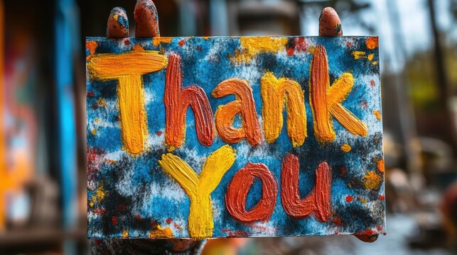 Colorful Thank You Card for Teachers - Powered by Adobe