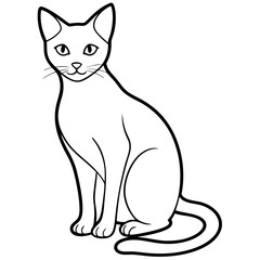vector illustration of a cat
