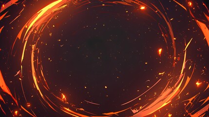 Obraz premium red spiral flame burning sparks effects background