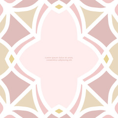 Series of beautiful retro vintage dusty pink mauve princess tiles colored glass for background, frame, page, cover, border, print, etc