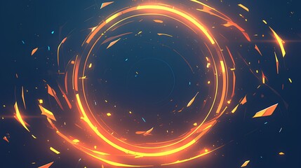 Obraz premium red spiral flame burning sparks effects background