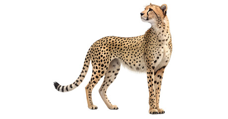 Obraz premium cheetah isolated on transparent or white background