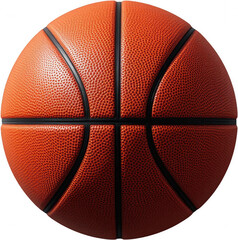 Fototapeta premium Close up View of an Orange Basketball Detailed Texture Sport Equipment