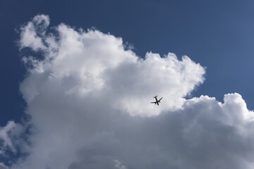 airplane in the sky