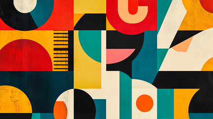 80s 90s memphis pattern. Artwork vintage backdrop, fabric simple vector print with colorful geometric shapes. Textile simple abstract background with Memphis colorful minimalistic pattern