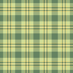 Newborn seamless check vector, website fabric tartan pattern. Sketching texture plaid textile background in pastel and lime colors.