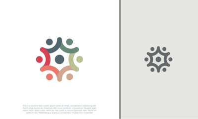 Global Community Logo Icon Elements Template. Community human Logo template vector. Community health care. Abstract Community logo	