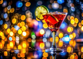 Panoramic Cocktail Photography: Refreshing Lime Twist