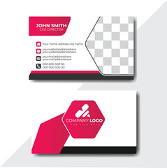 Business card design template, Clean professional business card template, visiting card, business card template.
