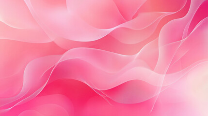 Fototapeta premium This vibrant image features flowing pink waves and soft curves that create a serene and calming atmosphere, embodying tranquility and warmth in design.