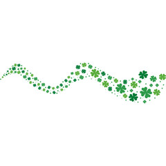  St Patricks Day Clover Wave