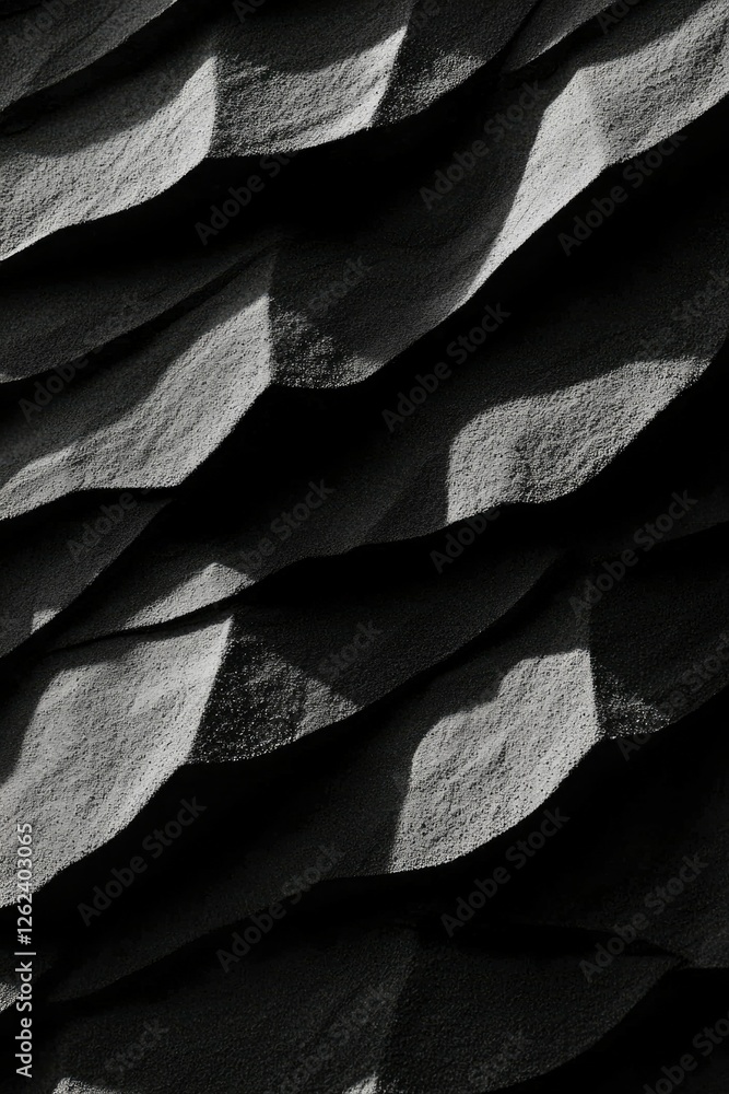 Poster geometric textured layers under light and shadow, abstract background use