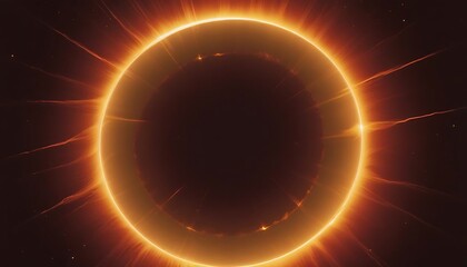 Glowing Celestial Ring Encircles Dark Space